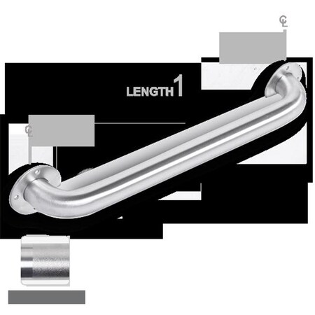 Ajw AJW US130X-A36 36 In. Exposed Flange; Peened Grip - Configuration A US130X-A36